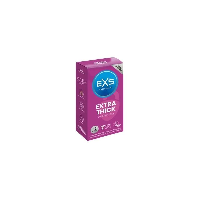EXS Préservatifs épais Extra Thick 53mm x12